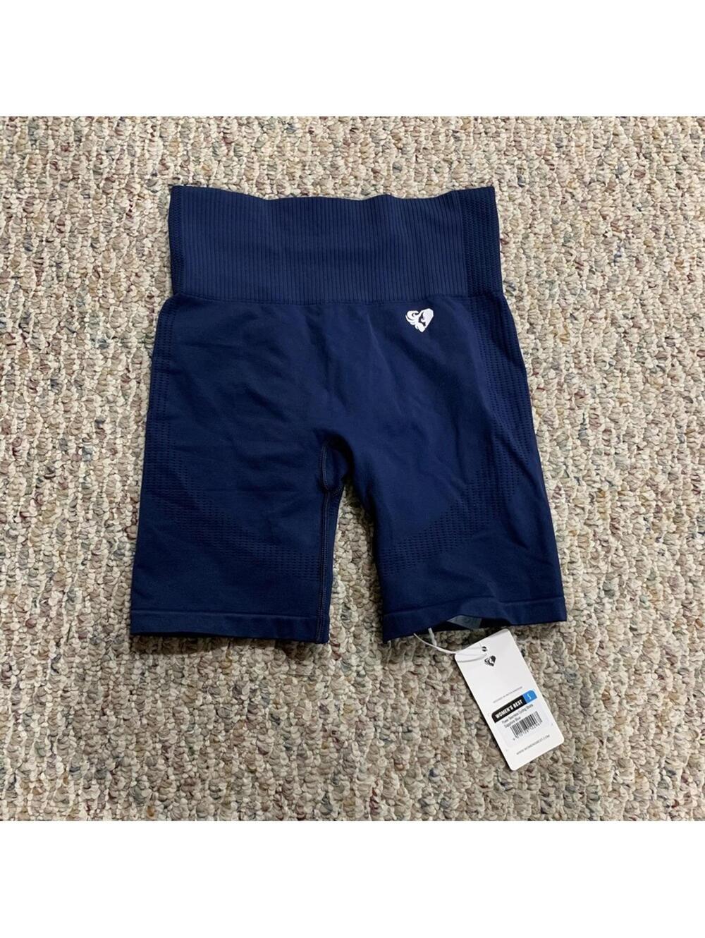 Women’s Best Power Seamless Cycling Shorts in Sapphire Blue - Size Small